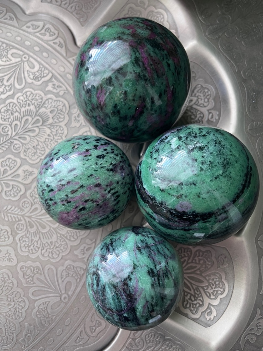 Ruby Zoisite Sphere